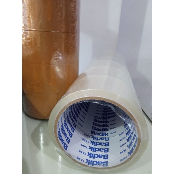 

Lakban Badik Bening Coklat / Plester Karton Lem Kardus 48mm