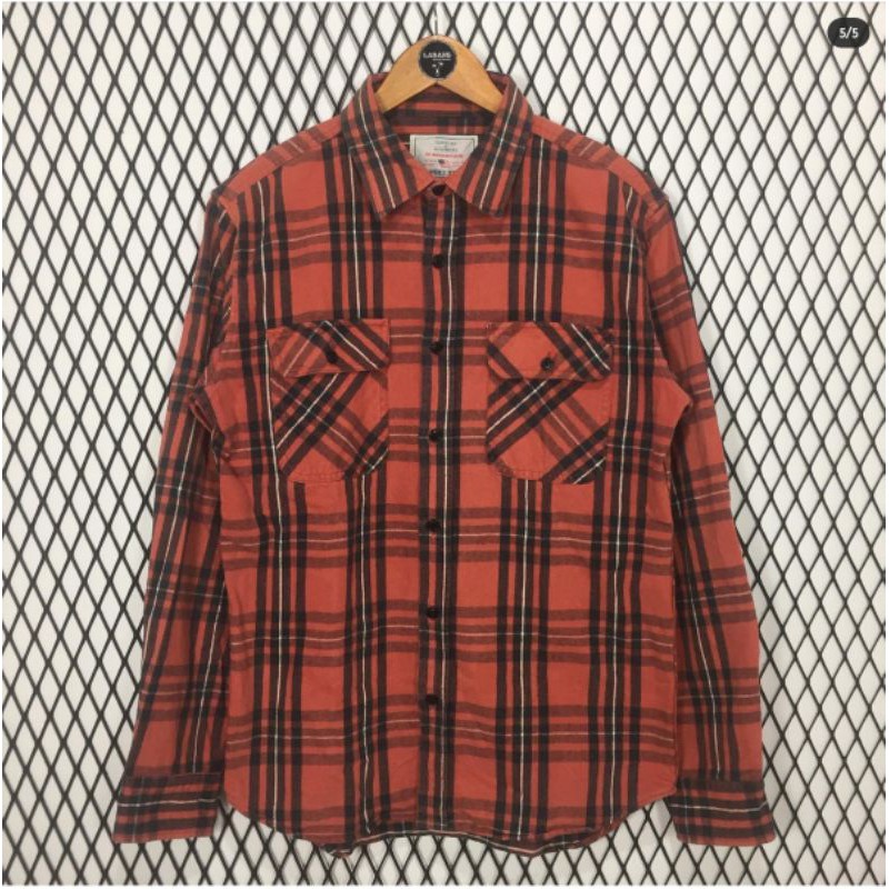 Kemeja Flanel AVIREX USA Branded Second Original