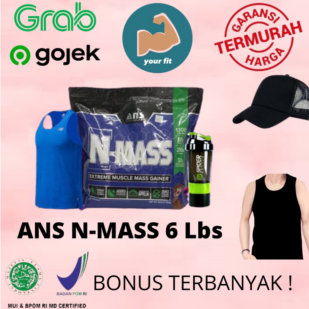 (READY ) ANS Performance N-Mass 6 LBS Mass Gainer Weight Bulking