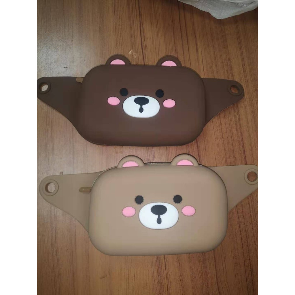 HOKKITERUS21 TAS PINGGANG JELLY LINE samping selempang karakter import