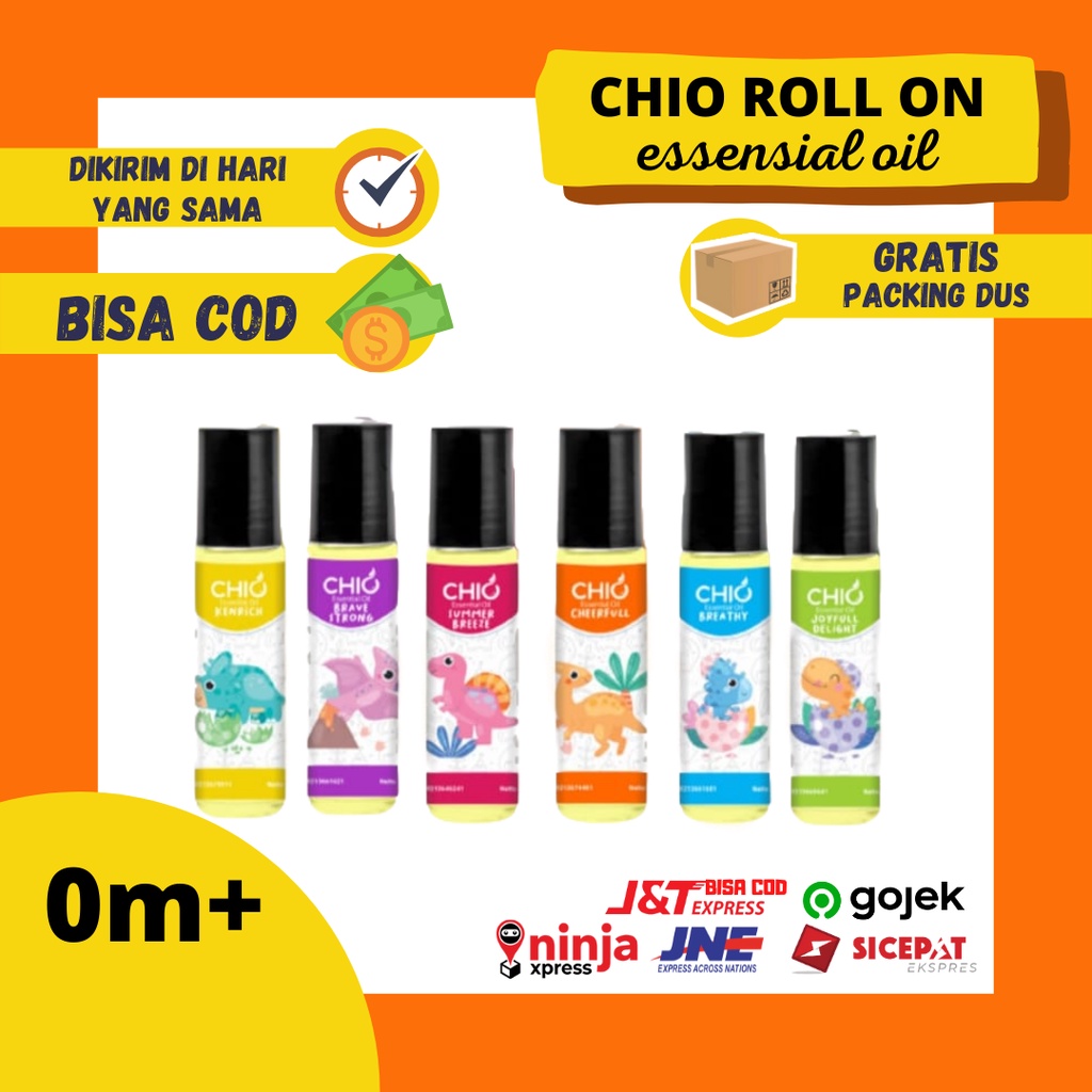 Chio Roll Essential Oil Minyak Essensial Esensial Bayi 0m+ Seperti Cessa Atsiri Batuk Pilek Imun Gatal