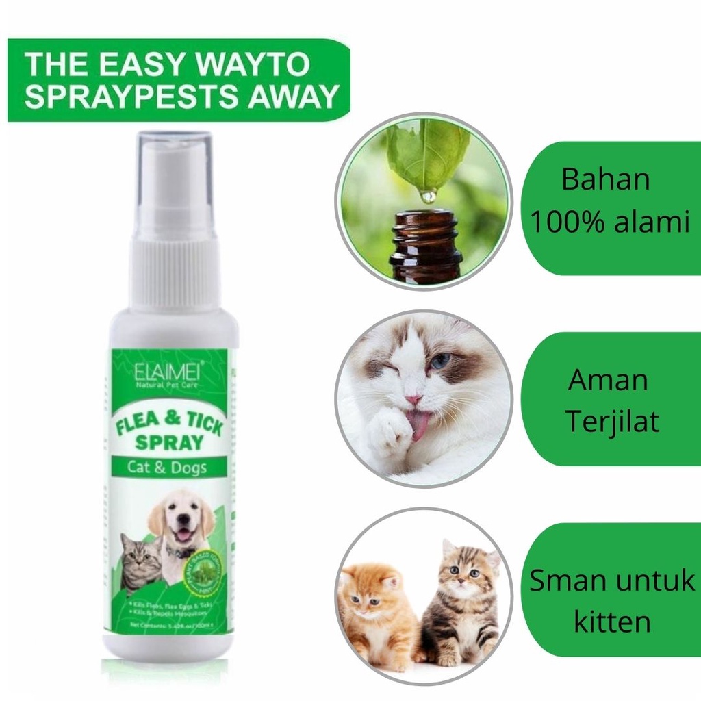 Obat Kutu Kucing Anjing Semprot Ampuh FEZONE