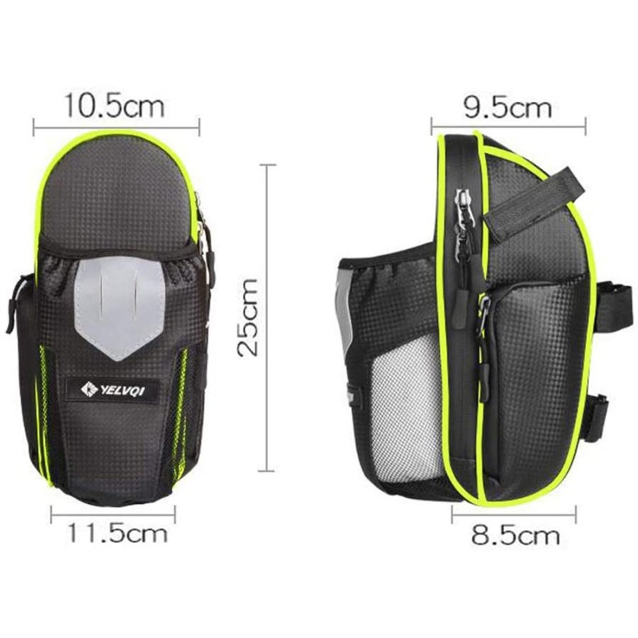 Tas Sepeda Waterproof Storage Saddle Seat Cycling Tail Rear Pouch Bag - B081 - Black