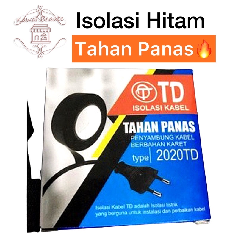 2020TD Isolasi Kabel Tahan Panas Hitam Penyambung Kabel