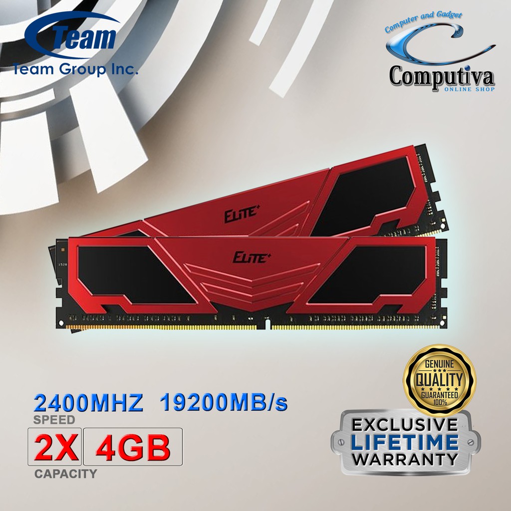 TEAM ELITE PLUS DDR4 8GB KIT 2400MHZ