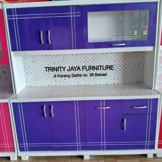 Lemari sayur dapur hidrolik rak piring kayu 4 pintu jumbo Lemari sayur dapur hidrolik rak piring kayu 4 pintu jumbo