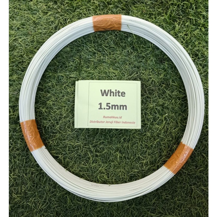 Ruji Fiber 1.5mm putih untuk sangkar, layangan naga dll