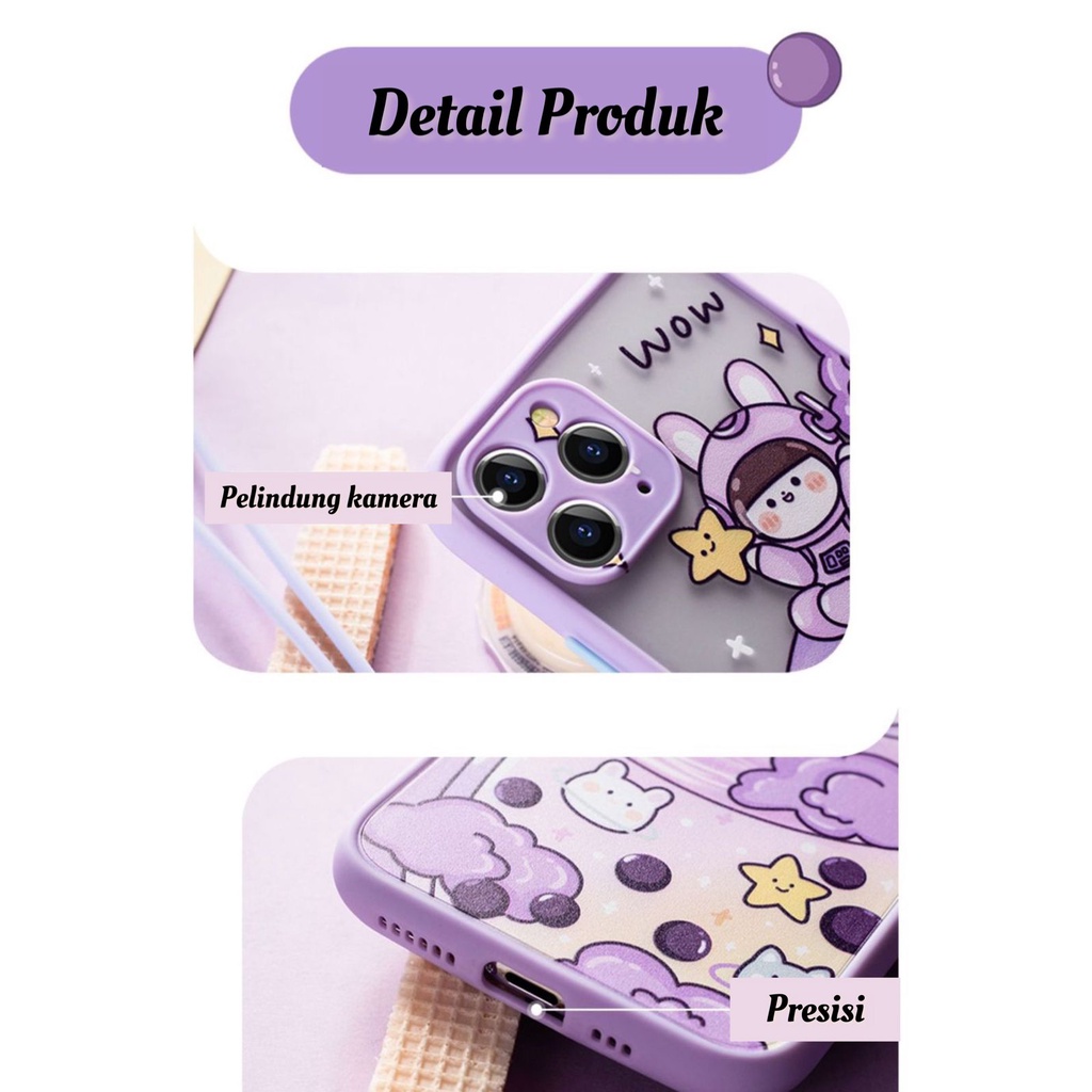 Skin Feel Case Camera Protection Case Brand Hello Kitty Ungu Lilac HK FM15 FM17 Xiaomi Redmi 5A 6A 8 9 Prime 9A 9i 9C 10 Note 4 X 5A 7 Pro 8 9 10s 5G Poco X3 M3 Vivo V20 V21 V23e Y11 Y12 Y15 Y17 Y20i Y12s Y30 Y30i Y50 Y91 Y93 Y95 Infinix Smart 5 Hot 10s