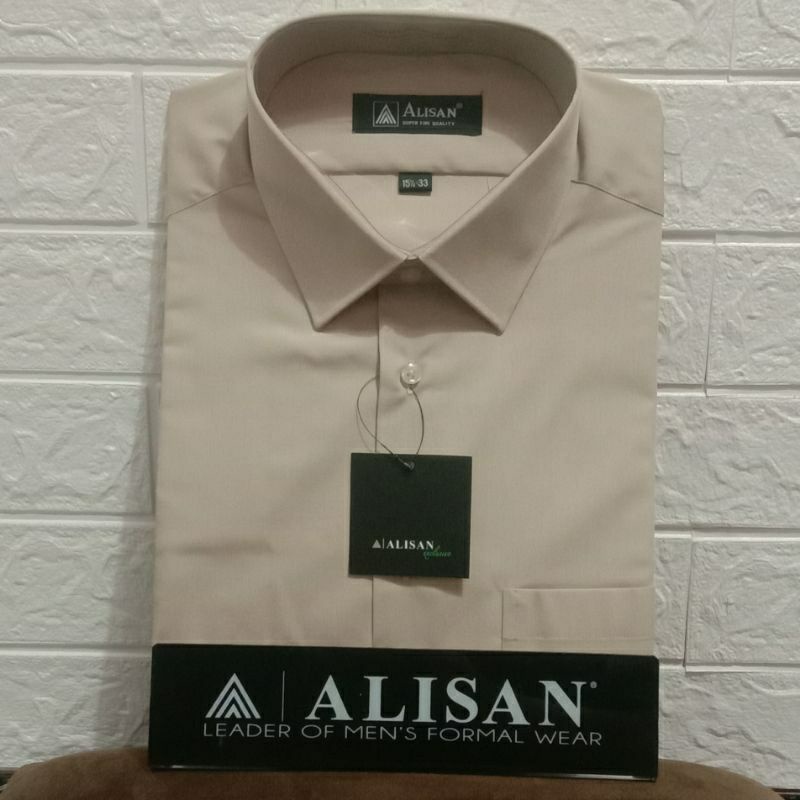 KEMEJA ALISAN C1 ( COKLAT SUSU )