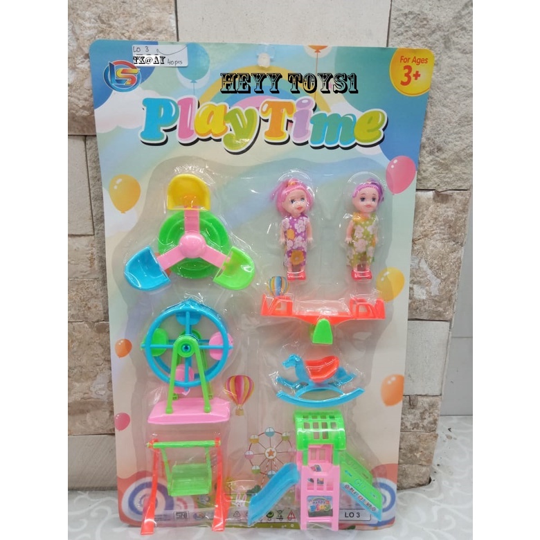 MAINAN PLAY TIME LO3 MAINAN ANAK PEREMPUAN MAINAN EDUKASI ANAK MAINAN BONEKA SET