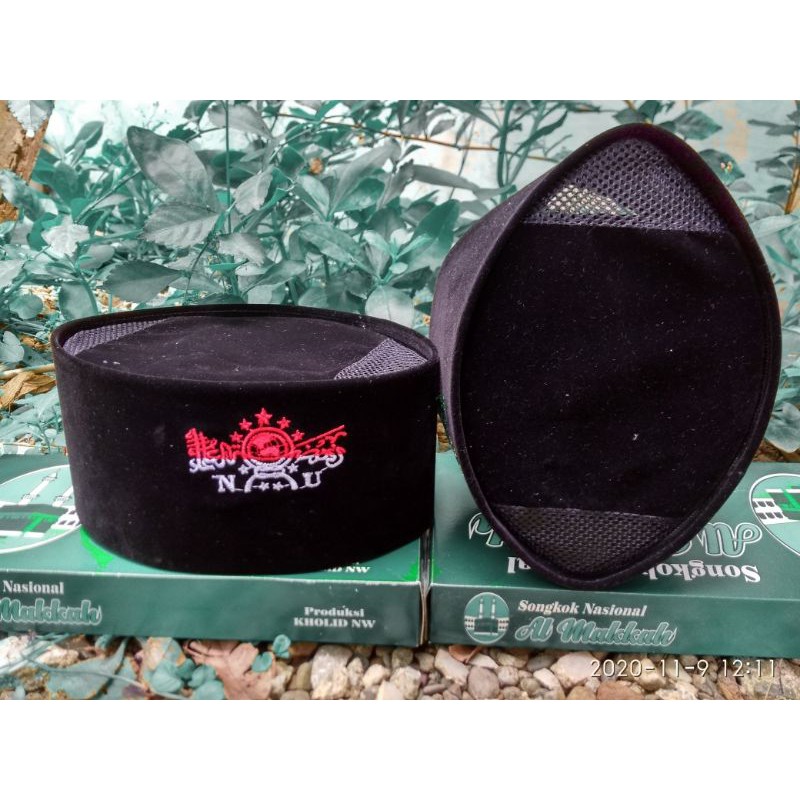 Peci NU AC Tinggi 10 NU merah Putih/Peci hitam jaring