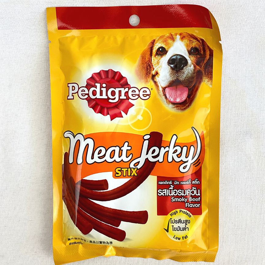 

PEDIGREE Snack Anjing MEAT JERKY Stix Smoky Beef 60gr