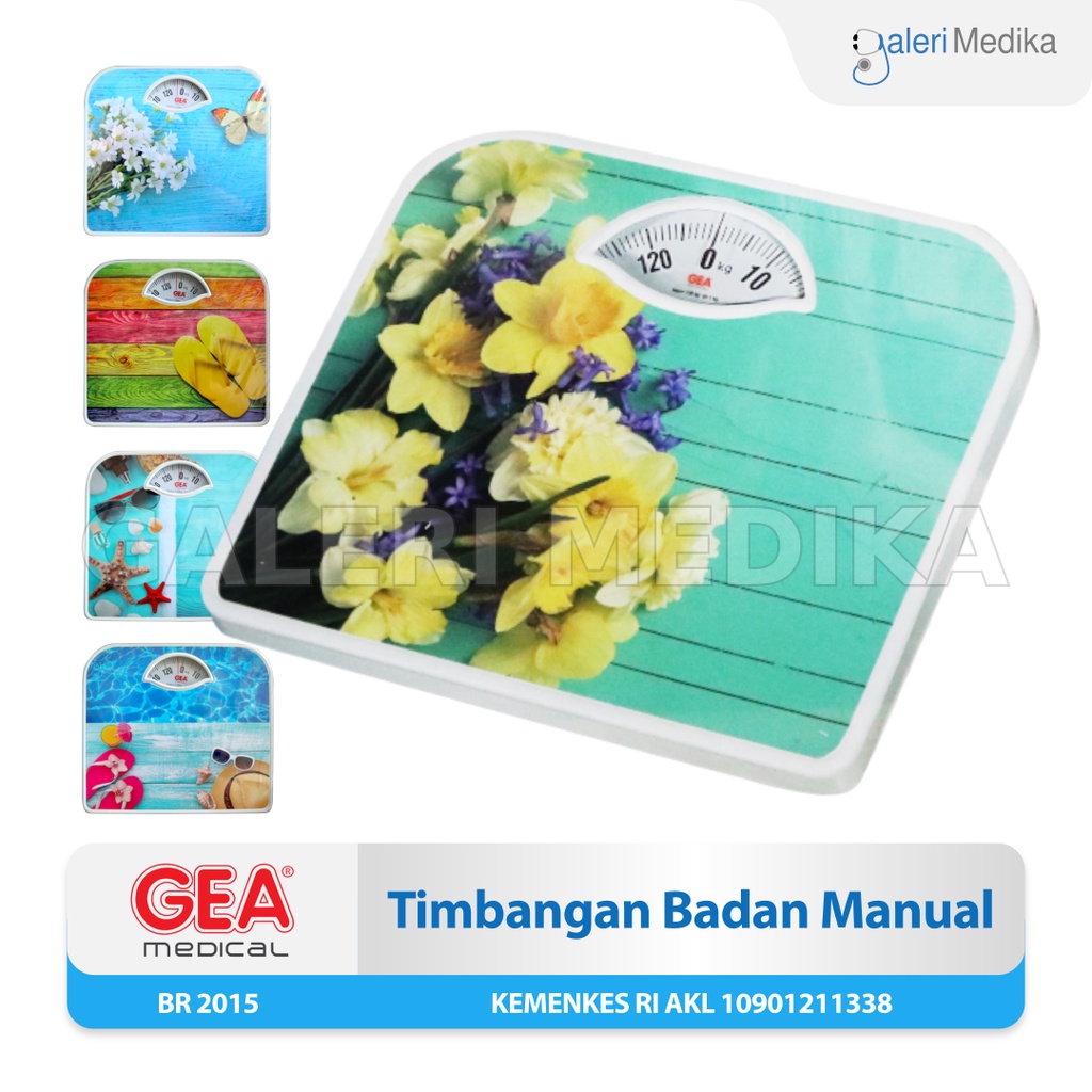 Timbangan Badan Analag GEA BR 2015 Ukur Hingga 130Kg