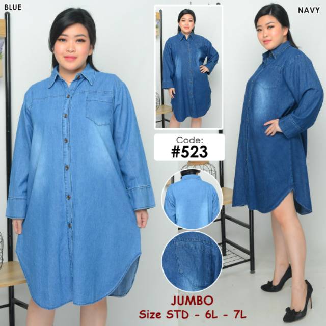 tunik jeans jumbo busui