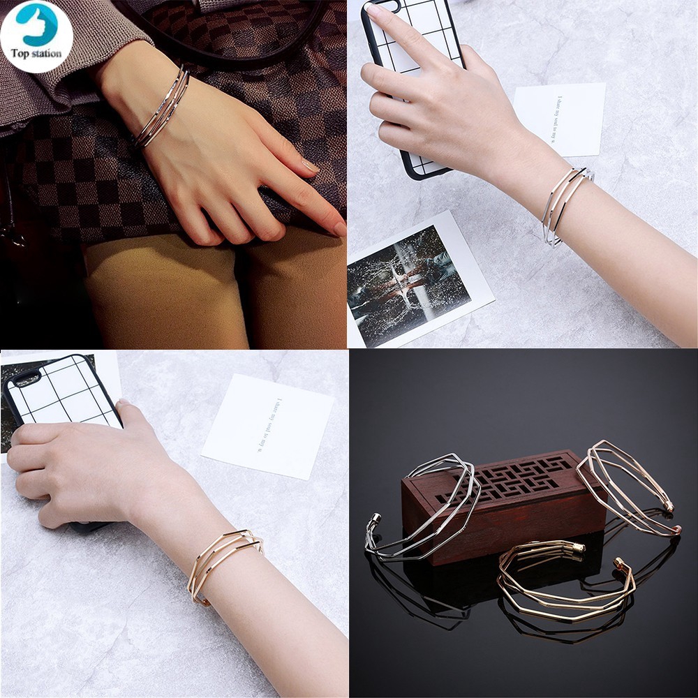 【COD Tangding】3 Lines Irregular Simple Bracelet  Good Friends Couple Fashion Accessory