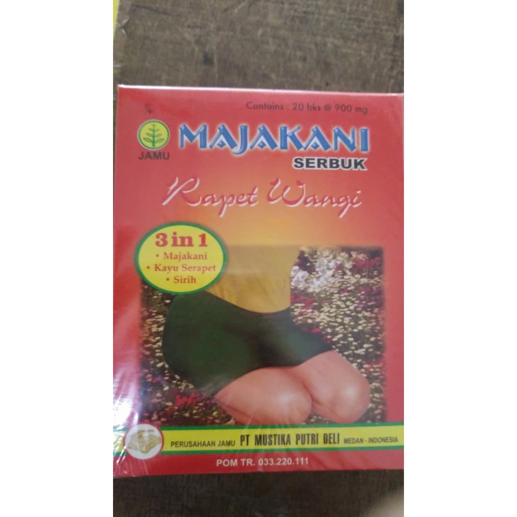 Jamu Herbal Majakani Rapet Wangi Serbuk Kotak 20 Sachet Original