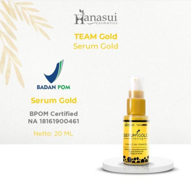 [BPOM] HANASUI Whitening Gold / Serum Gold 20ml ORIGINAL