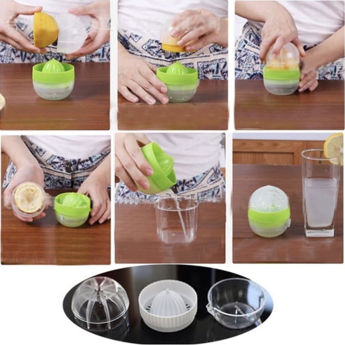 Alat Peras Jeruk Mini / Perasan Jeruk / Lemon / Manual Juicer / Perasan jeruk Alat Peras Jeruk &amp; Lemon Alat Peras Squeezer Jeruk Juicer Extractor Mini Manual Fruit Cup