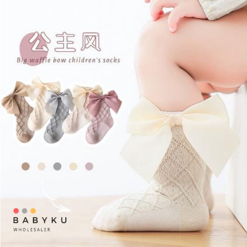 Kaos kaki bayi pita renda / Baby socks big ribbon