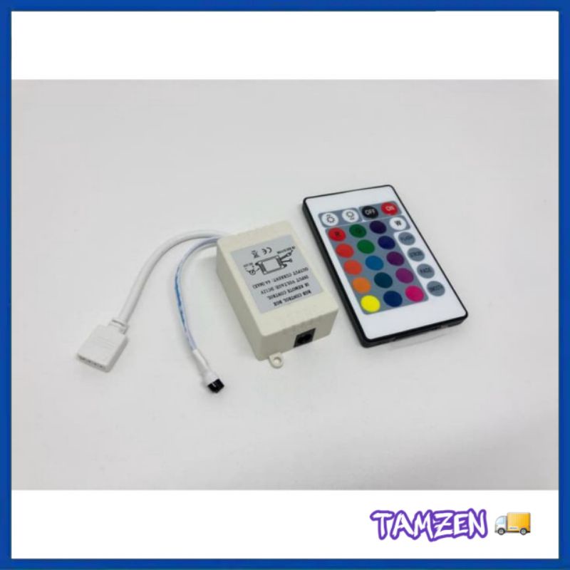 remote lampu led strip rgb 3258 3528 controller adaptor