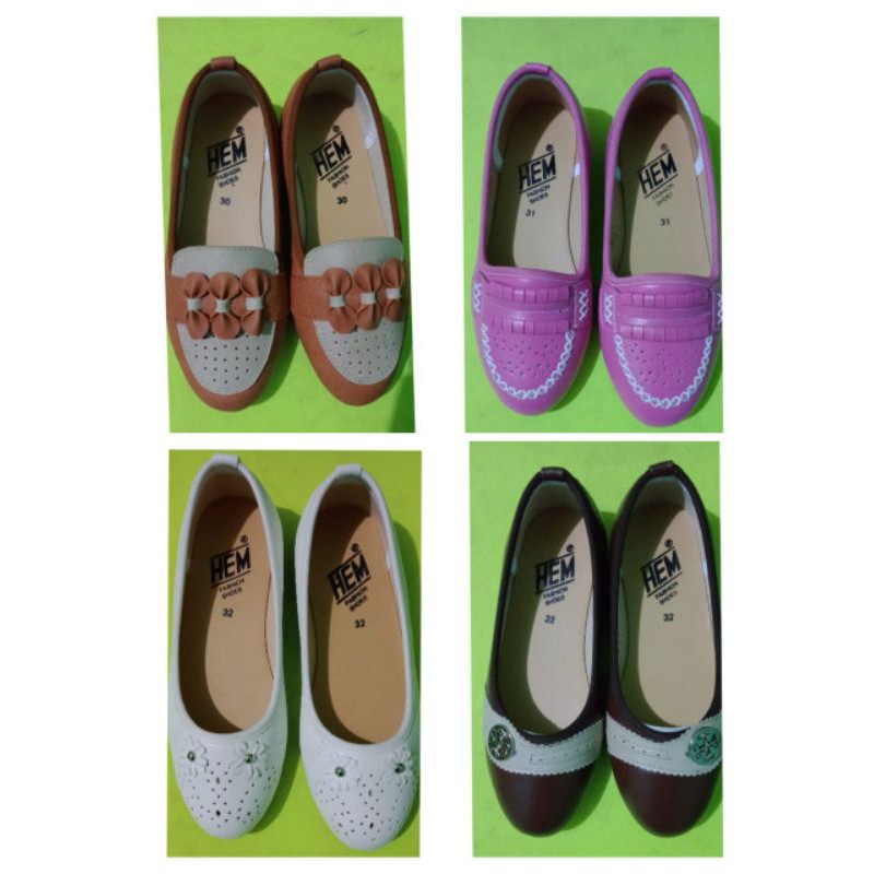 sepatu flat anak merk HEM