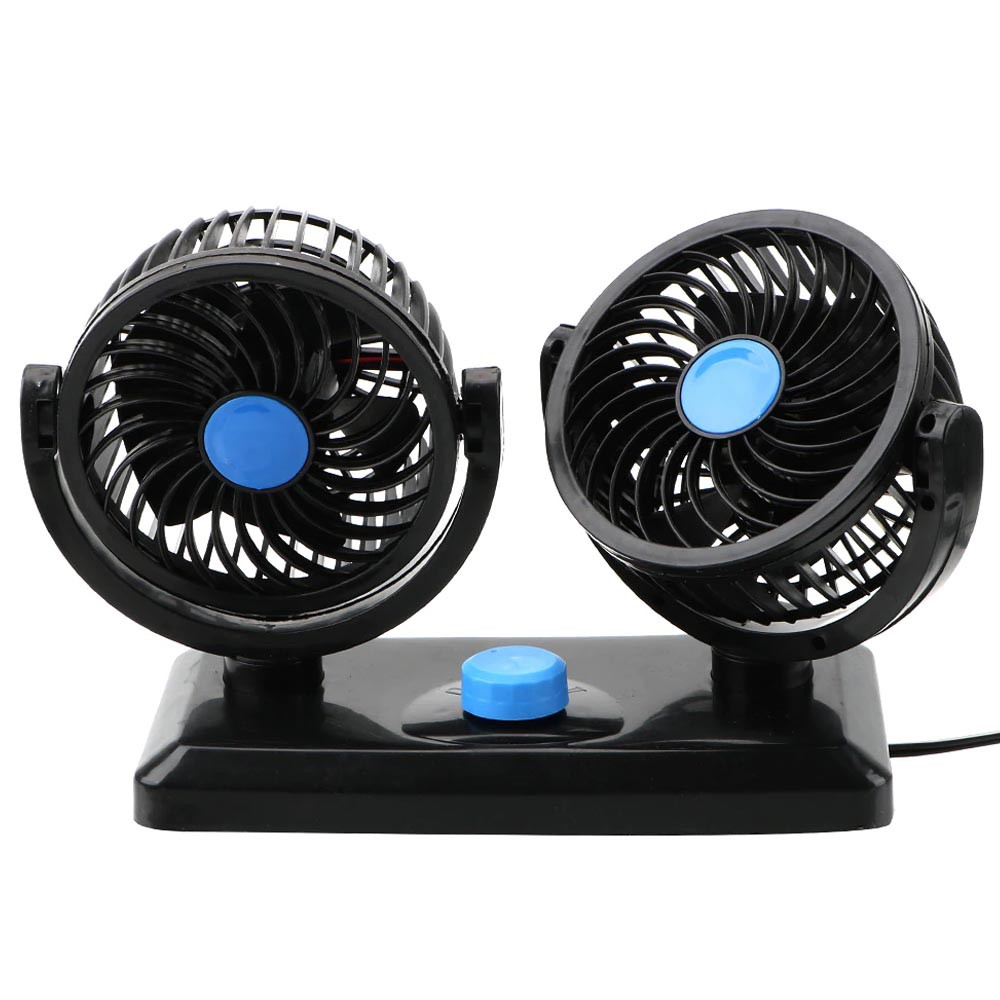 Kipas Angin Mobil T304 Double-Headed Fan Kipas angin dengan bentuk mini hadir sebagai pengganti/tamb