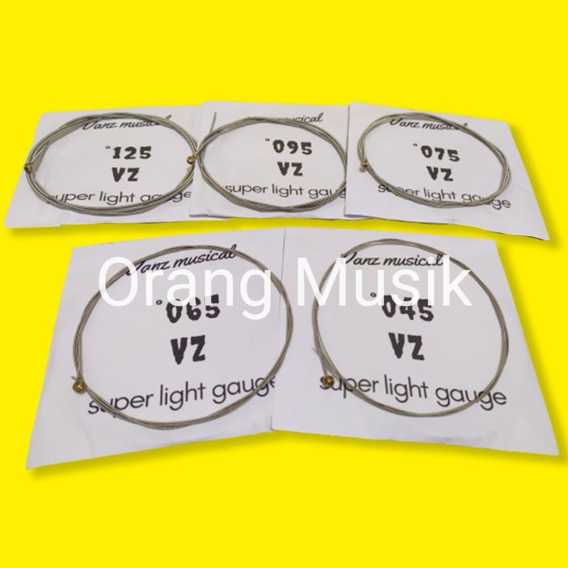 Senar Bass VZ 5 String 045 Super Lighter Gaugue - Senar Bass Elektrik VZ 5 Senar