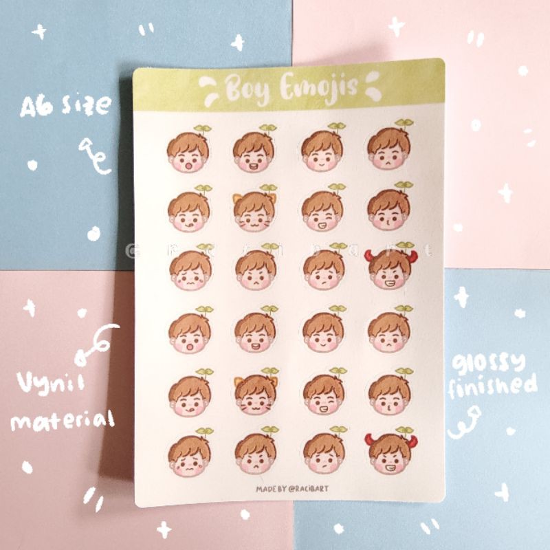 

Boy Emojis sticker jurnal/tumblr/hp/scrapbook/dekorasi/aesthetic