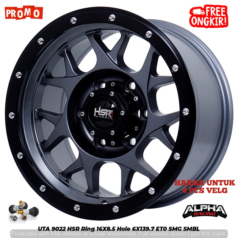 Pelek- Velg Mobil Hilux, Triton, Fortuner, Pajero Ring16 HSR Offroad