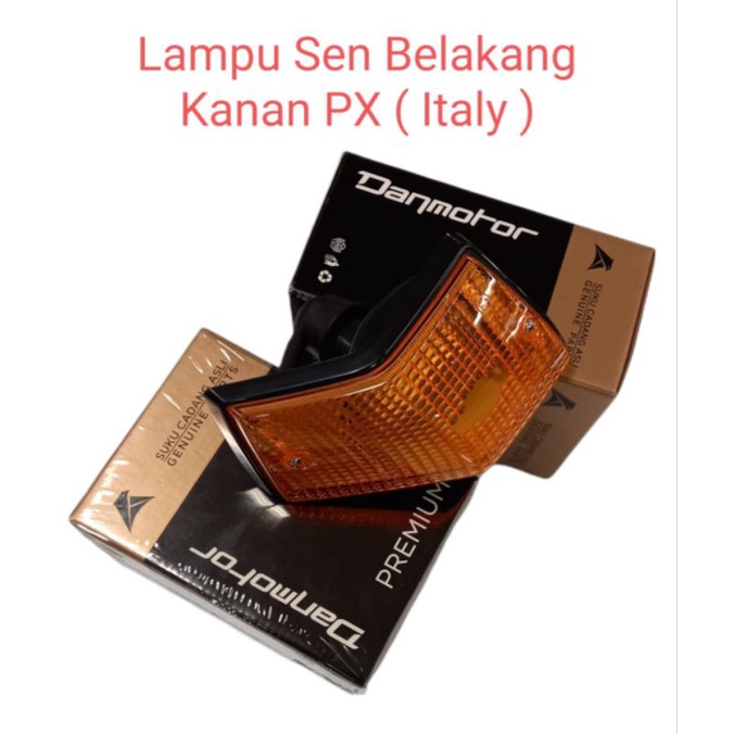 lampu sen vespa belakang kanan merk DANMOTOR