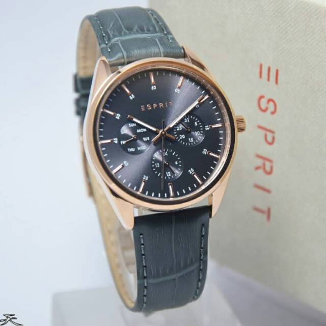 Jam Tangan Wanita Esprit ES106262013 Rosegold kulit Original