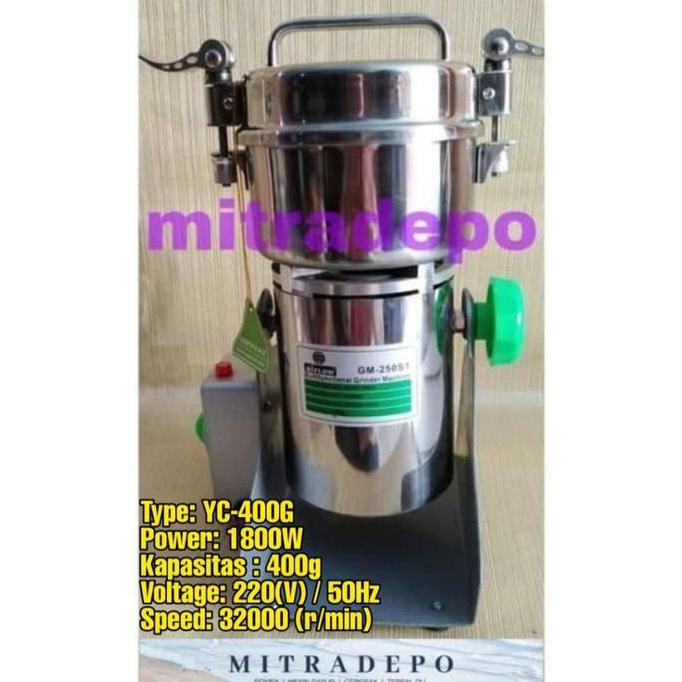 

Promo | Mesin bubuk/tepung Penggiling Pulverizer 400g Herbal biji kacang obat