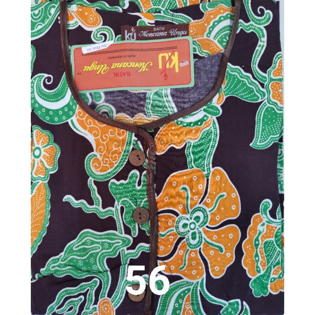 Daster Kencana Ungu Plisir K3 label coklat-56