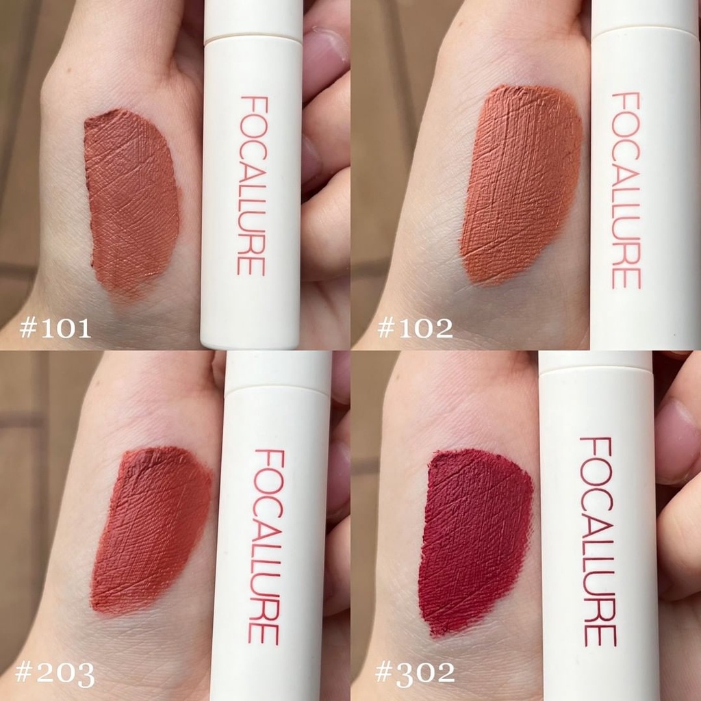 ❤ MEMEY ❤ FOCALLURE Lip Clay Pillowy True Matte Liquid Liptick FA179 ✔️BPOM Lip Cream