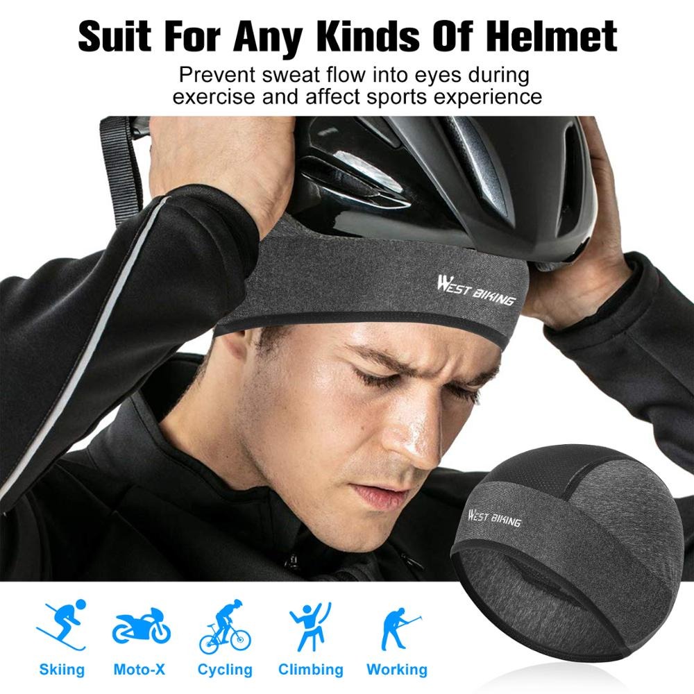 WEST BIKING Topi Helm Sepeda Cycling Helmet Hat Running Riding Ice Silk Windproof - YP0201221 - Blac