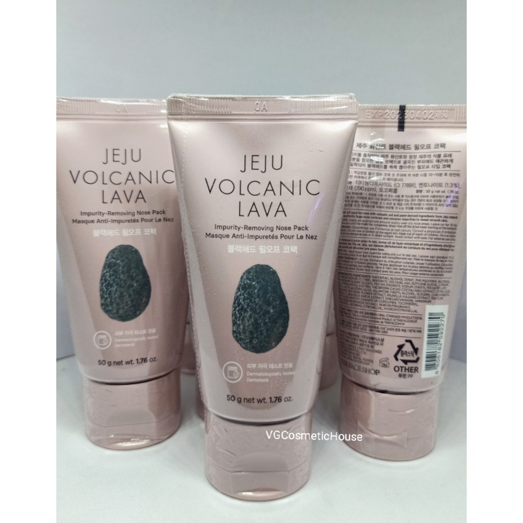 The Face Shop Jeju Volcanic Pore Lava Peel-Off Clay Nose Pack 50ml