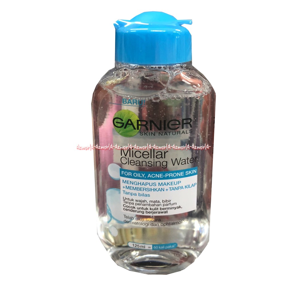 Garnier Micellar Cleansing Water For Oily Acne 125ml Pembersih Wajah Muka Garniyer Micelar Garnier Toner