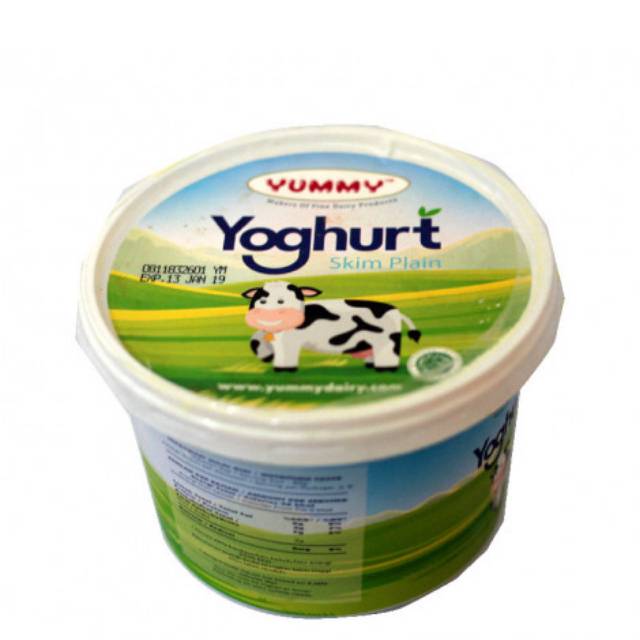 YUMMY YOGURT NATURAL PLAIN 500GRAM