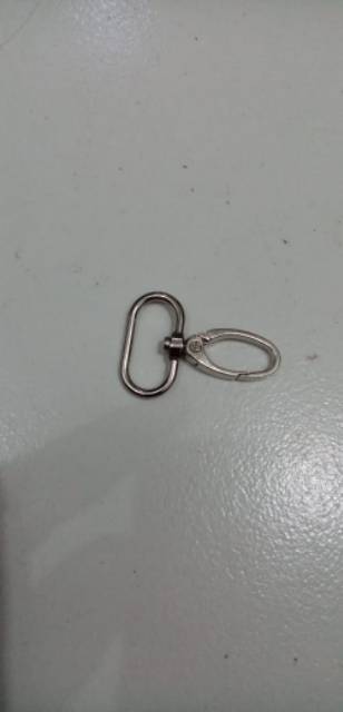 Accesories Tas size 2 cm Ring Silver kait kaitan Jalan harga 1pcs, Ring D, Ring Kait / pcs eceran