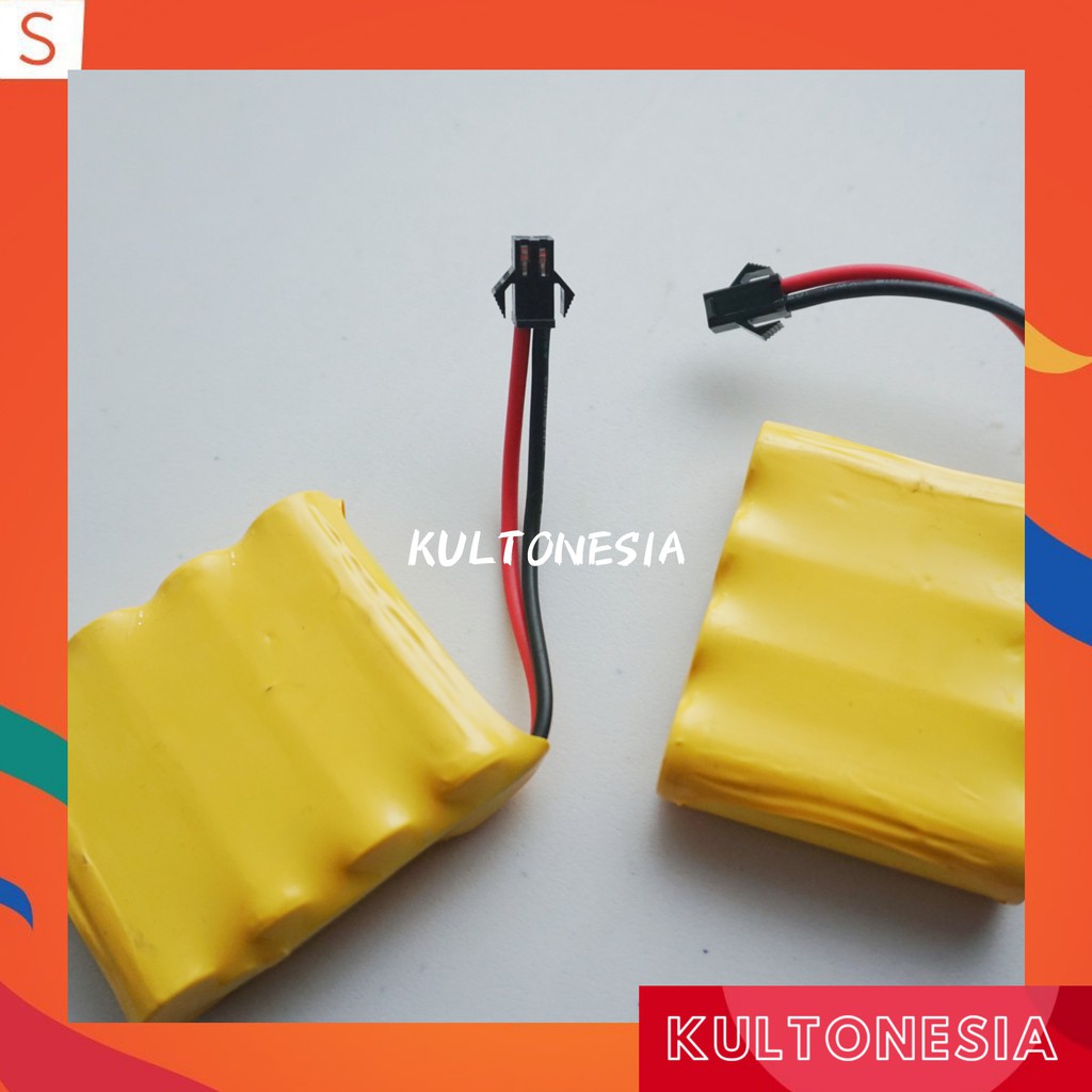 Baterai Rakit AA ni.cd 2000mah 4.8v buat mainan mobil remot konterol