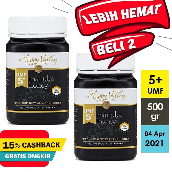 

Madu HAPPY VALLEY Manuka Honey UMF 5+ 500gr - MMD1889