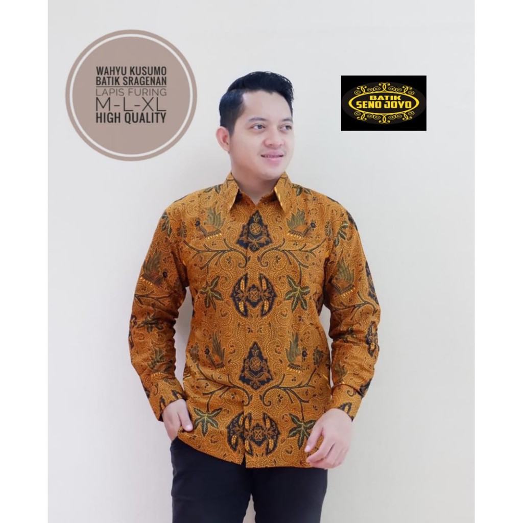 WAHYU KUSUMO SENOJOYO KEMEJA BATIK SOLO LENGAN PANJANG LAPIS FURING ATASAN BATIK PREMIUM MODERN KATUN HALUS PERWIRA MAHESA ASTAGUNA ARIESWARA HANUNG RAJASWA GITARJA UNGU KENCONO UNGU SUKET SEGORO PEKSI NAVY SELING PRASTOWO PROBOSETO MAHKOTA BABON ANGKREM