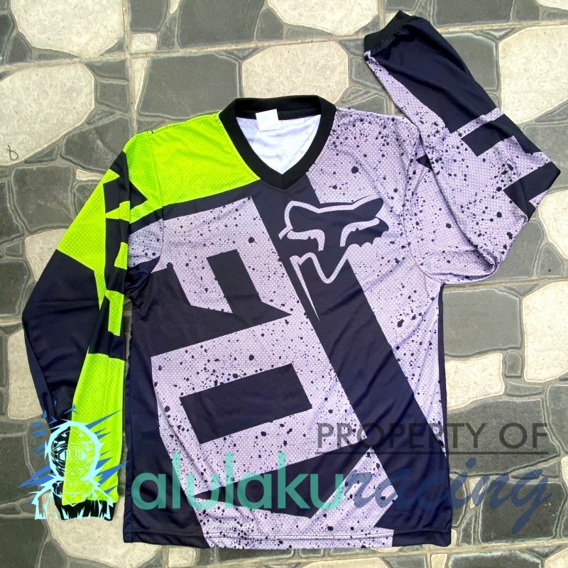 Jersey, Celana, Sarung Tangan &amp; Sepatu Fullprint with Protectors Fullset MX Trail Motocross - Paket Bundling FOCTFG030401-F44