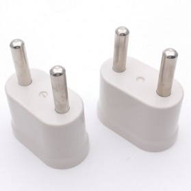 Universal Travel Adapter dan Konverter Travel US to EU , AU US UK to EU , EU AU UK US 1 PCS - WN-20 - White