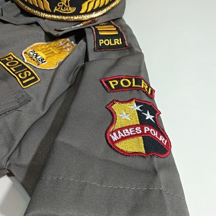 Seragam Profesi Anak Polisi Kostum Setelan Cowok Baju Kijang Laki Laki