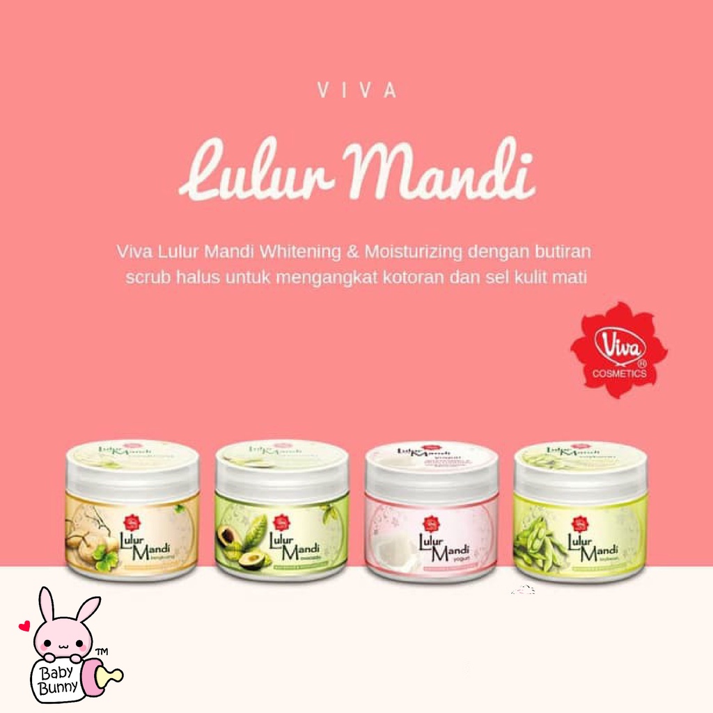 ❤ BELIA ❤ Viva Lulur Mandi Avocado Soybean 225 gram BPOM Halal