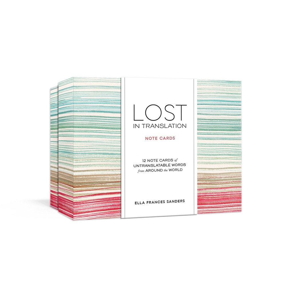 

Lost in Translation Note Cards: Untranslatable Words from Around the World (12 Note Cards)