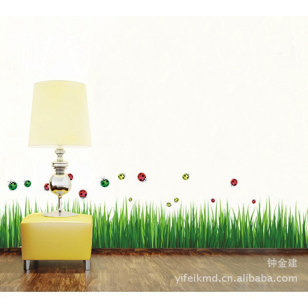 Albama - Stiker Dinding / Wall Sticker / Dekorasi Dinding / Wallstiker / Sticker Rumput Kumbang