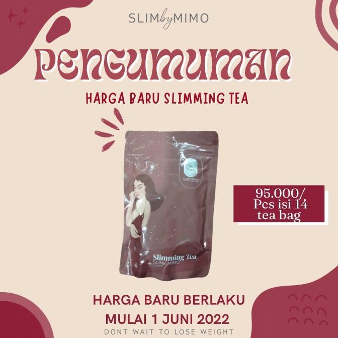 

[ COD ] Agen Resmi / Ready Stock Slimming Tea Slim by Mimo / Slimbymimo HEMAT Kode 1452