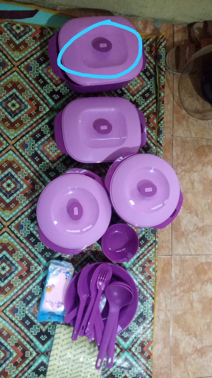 Prasmanan Set Jasmine Serving Set 12pcs/ Wadah Saji Makanan Set Lengkap Piring Dan Mangkok